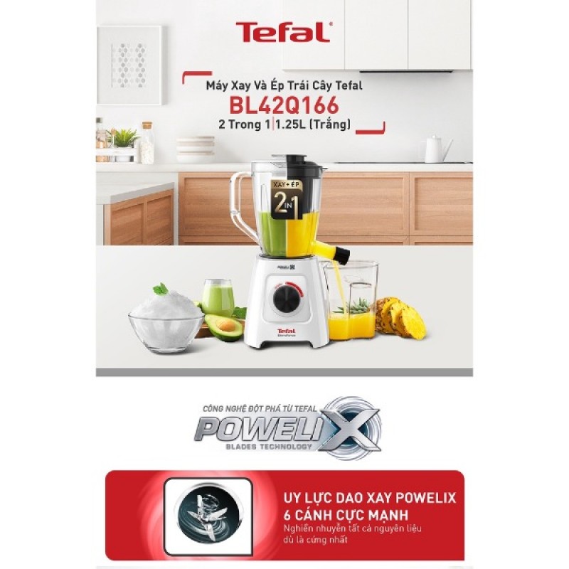 Máy xay sinh tố Tefal - BL42Q166 Máy xay sinh tố Tefal - BL42Q166