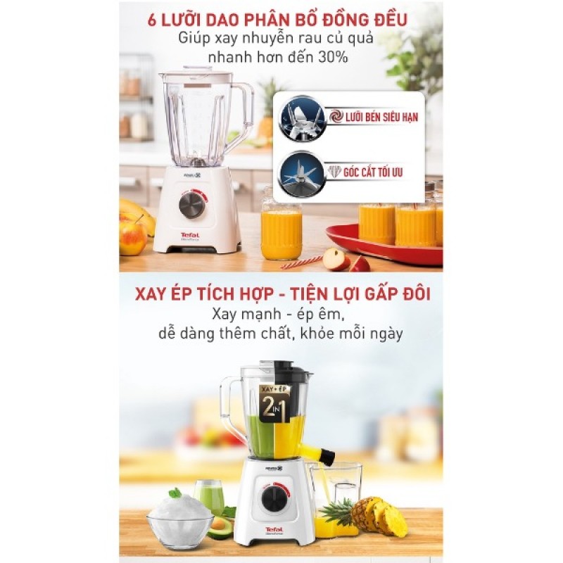 Máy xay sinh tố Tefal - BL42Q166 Máy xay sinh tố Tefal - BL42Q166