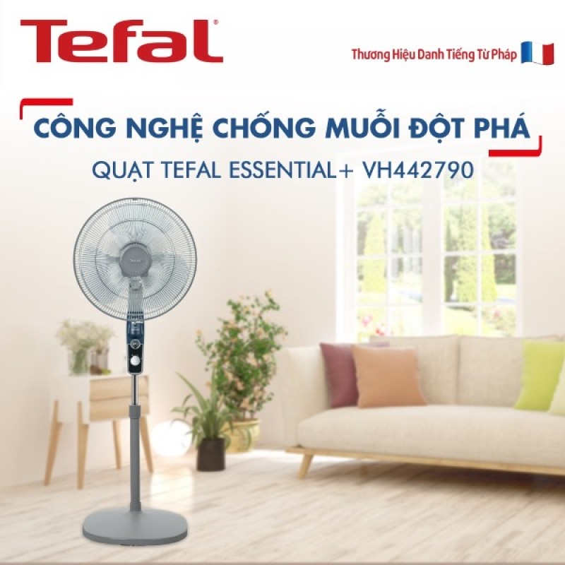 Quạt đứng chức năng đuổi muỗi Tefal Essential VH442790 Quạt đứng chức năng đuổi muỗi Tefal Essential VH442790