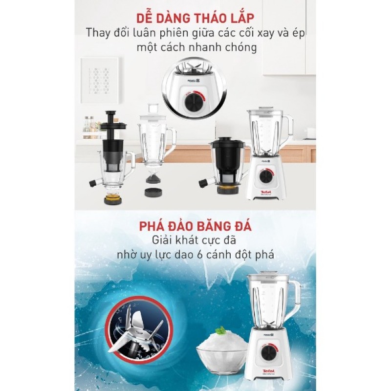 Máy xay sinh tố Tefal - BL42Q166 Máy xay sinh tố Tefal - BL42Q166