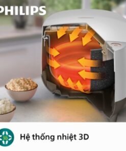 Nồi cơm điện tử Philips HD451555  1.8 lít  5 lớp để dẫn nhiệt tốt