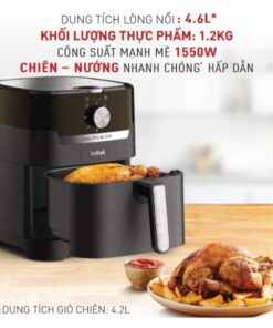 Nồi chiên không dầu Tefal 2in1 Easy Fry & Grill Classis EY501815